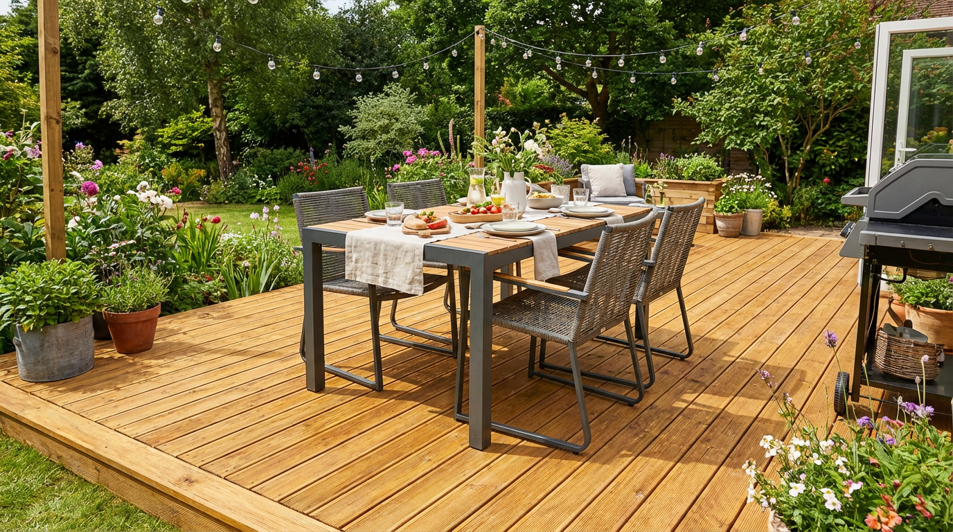 Timber decking lifestyle